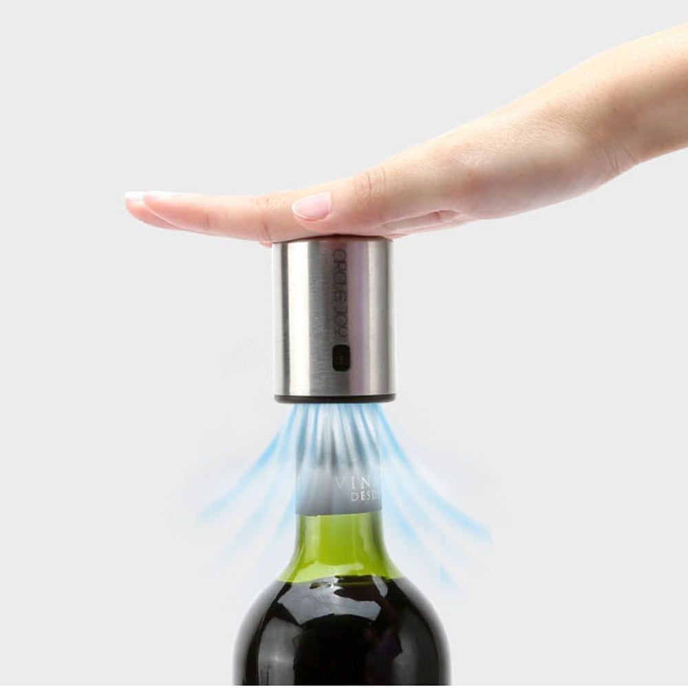 XIAOMI Circle Joy Smart Wine Stopper Stainless Steel Vacuum Memory Wine Stopper 