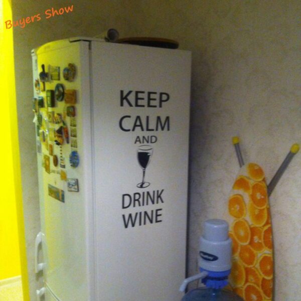 "Keep Calm and Drink Wine" Wall Decals